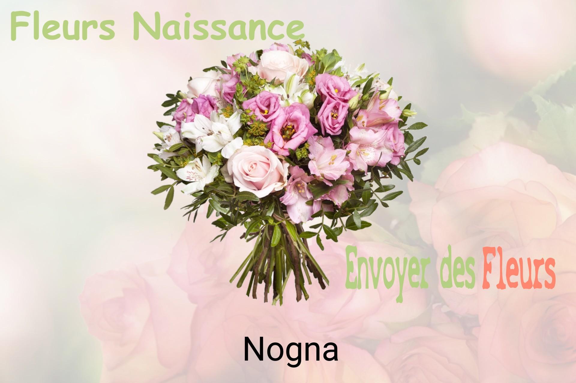 Bouquet de fleurs de naissance livré à Nogna